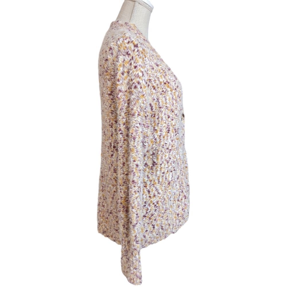 Callahan Anthropologie Women's Garland Speckled Eyelash Button Cardigan Sz S NWT - Picture 4 of 7